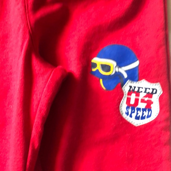 Outfit racecar toddler boys 3 piece size 5T Wonder Nation height 42-44.5" red - Picture 4 of 9